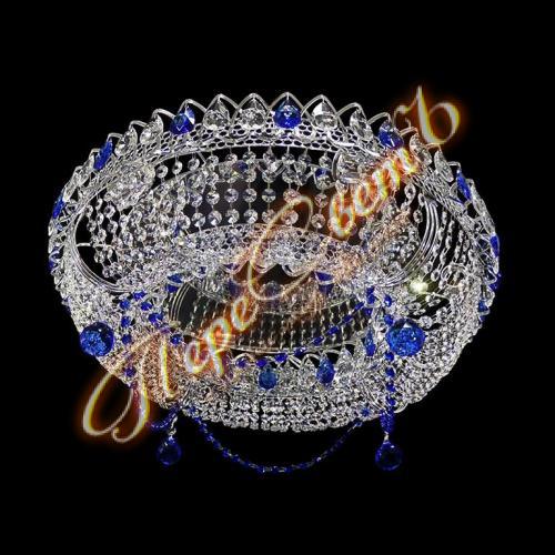 Кольцо Ожерелье - 1060, цв. к - цвет камня синий