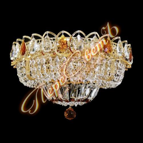 1041 Кольцо Купол 6л, цв.к (чайный)