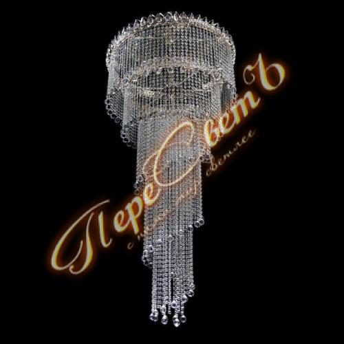 Люстра Винтаж Хрустальный №3 (Шар 30), d-800 мм, h-1500 мм