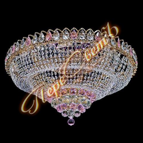 1083/88*Ц Кольцо двойной Купол (Шар 40), цв.к (розовый)