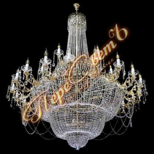 Корона Свечи 2 яруса, диаметр 160 см,высота 210 см, 26 рожков