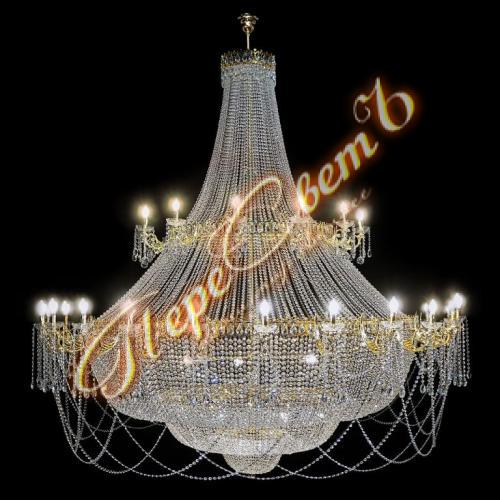 Корона Свечи 2 яруса, диаметр 250 см,высота 250 см, 36 рожков