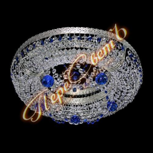 Люстра Италия Снежинка (Шар синий)