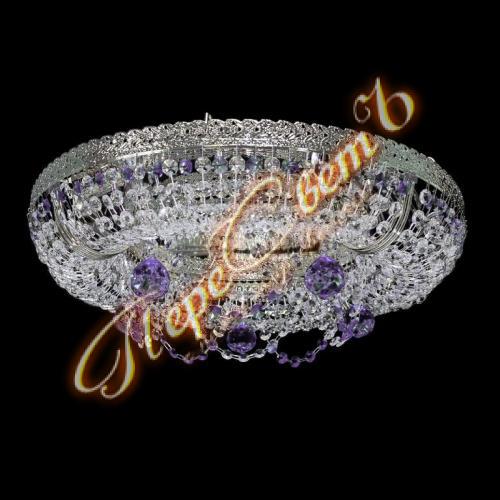 Люстра Италия Снежинка (Шар сиреневый)